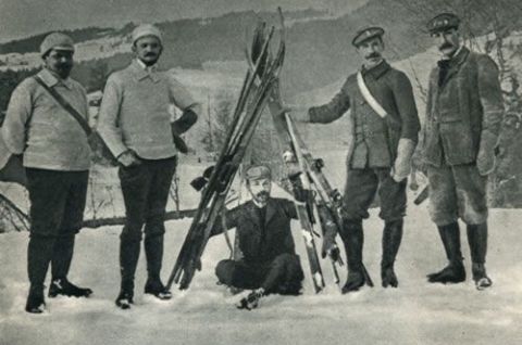M. Zaruski-narciarz